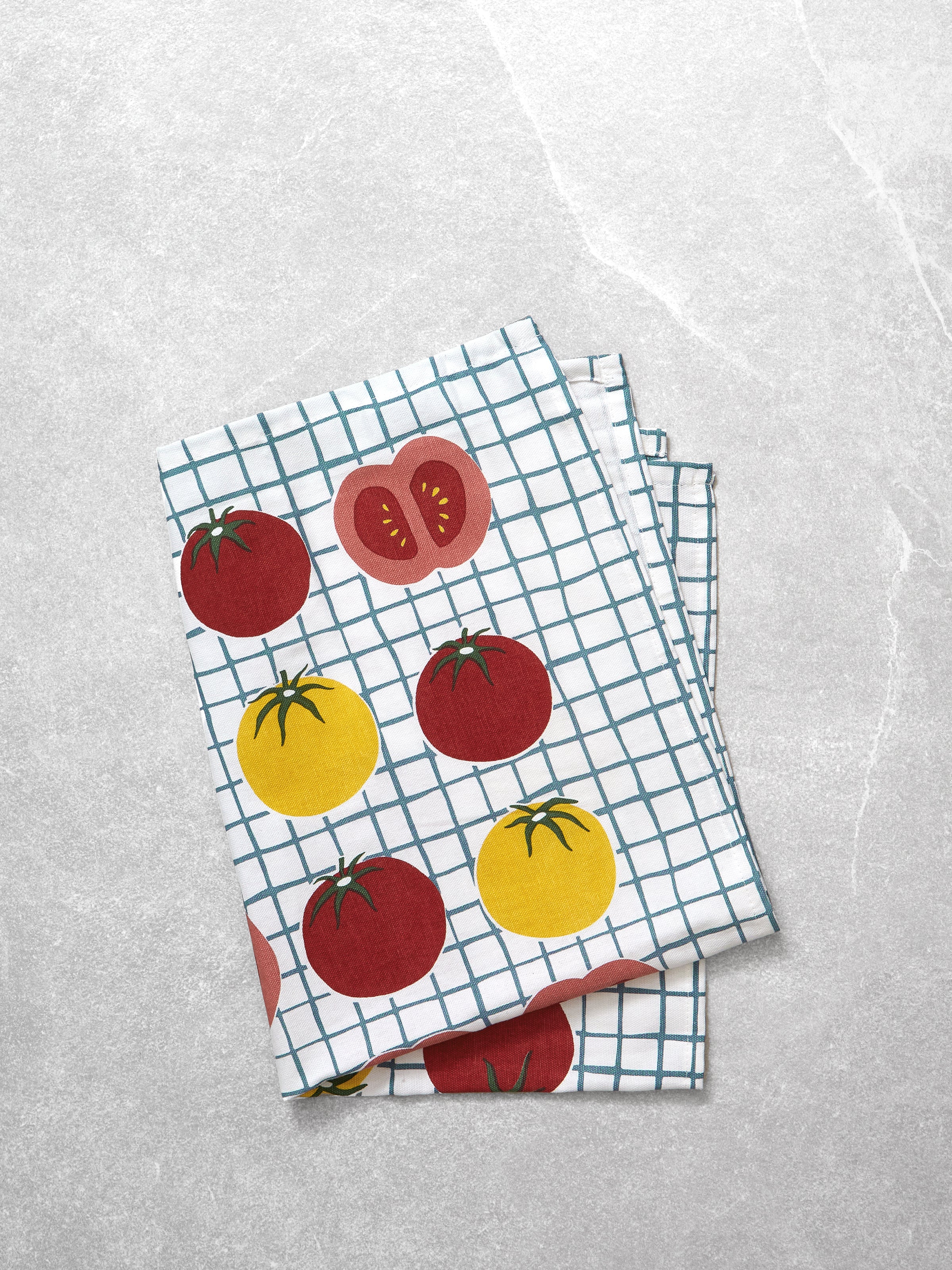 Starship Fresh Tomato Salad Tea Towel | Multi-1