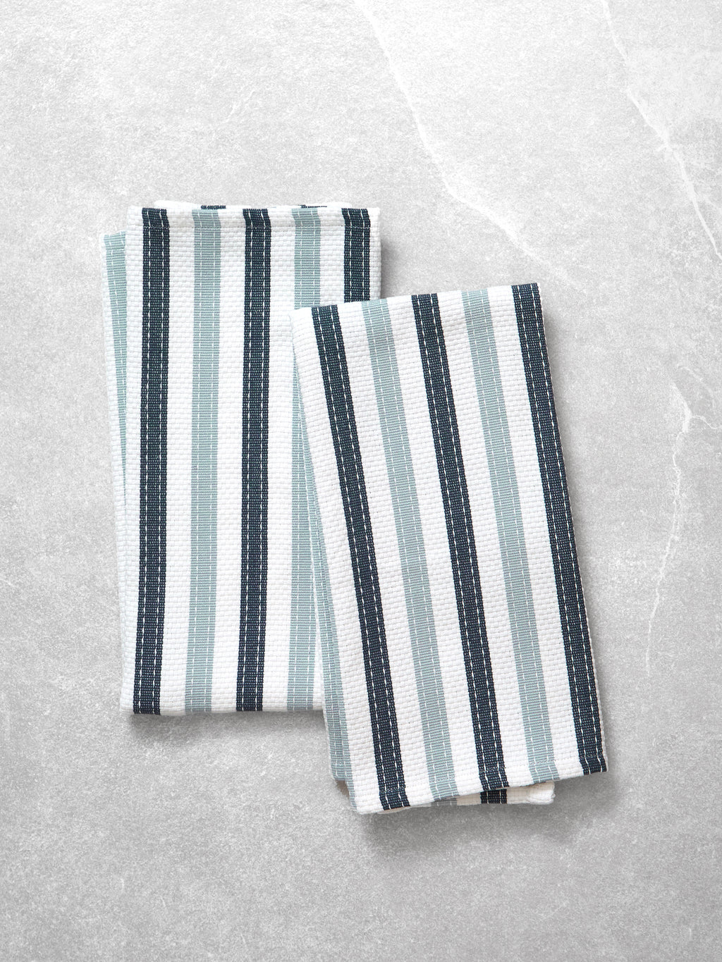 WC Stripe Tea Towel Set of 2 | Blue-1
