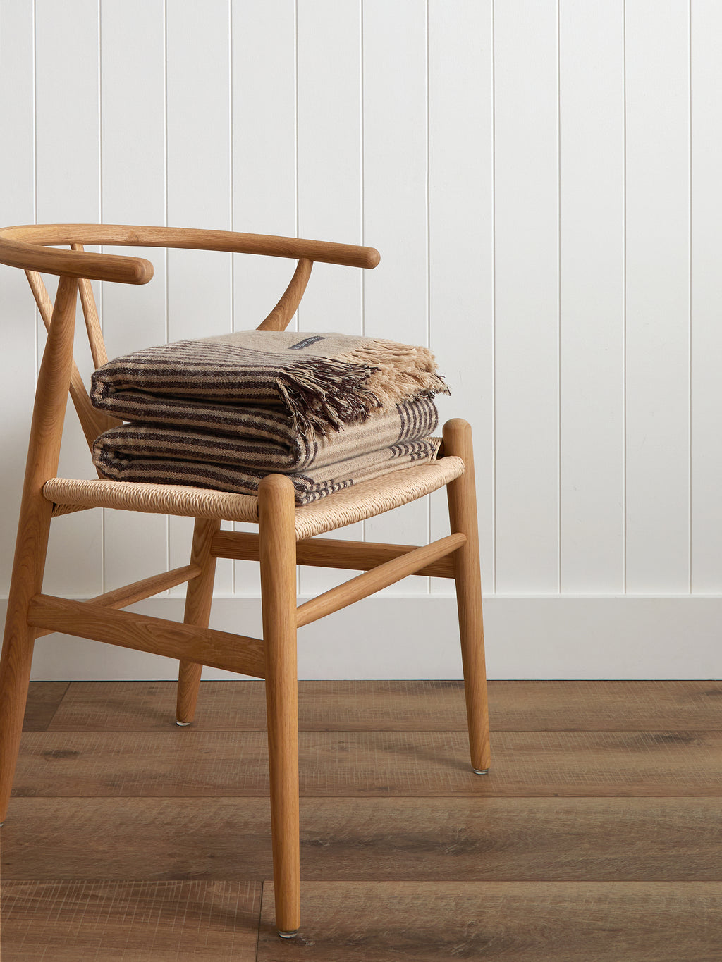 Winslow Woollen Blanket | Cocoa Natural-1