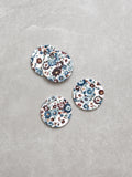Zinnia Ceramic Coasters Set of 4 | Floral-1
